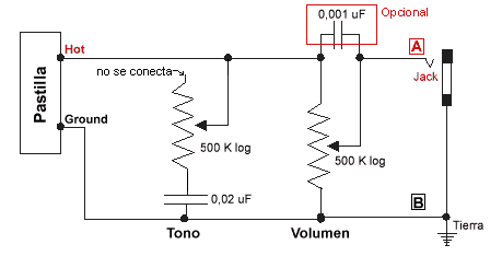 Circuito para guitarra
